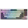 MSI FORGE GK600 TKL WIRELESS SKY - Hot-Swappable Mechanical Switches, PBT Keycaps, Sound-Dampening Foam and Gaskets, Integrated Display, RGB LED, 2.4GHz, BT, USB-C