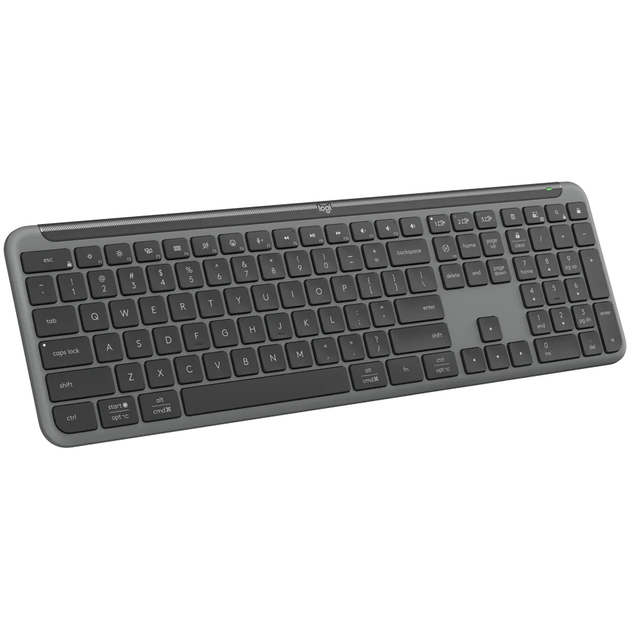 LOGITECH SIGNATURE SLIM WIRELESS KEYBOARD K950 - GRAPHITE - US INT'L - 2.4GHZ/BT - INTNL-973
