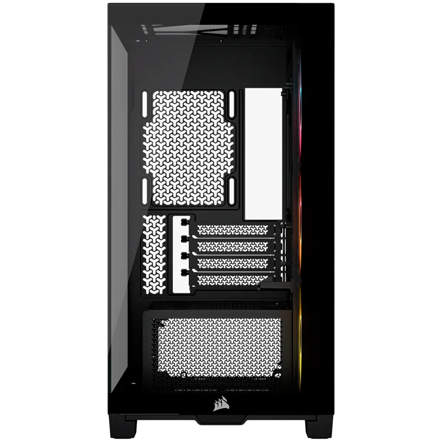 Corsair 2800X RS-R ARGB Panoramic Glass Micro-ATX Case, Black