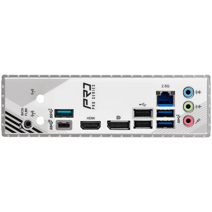 ASROCK MB Desktop B860M Pro Rs, S.1851, 4x DDR5, 1x PCIe 5.0 x16, 1x PCIe 4.0 x4, 1x Blazing M.2, 2x Hyper M.2, 4x SATA3, 2x USB-C, 7x USB 3.2, 6x USB 2.0, 1x RJ-45 2.5GB Lan, 1x HDMI, 1x DP 1.4, mATX