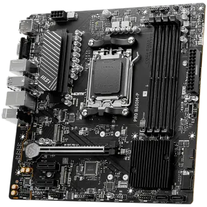 MSI PRO B650M-P,ATX, Socket AM5,AMD B650, 4xDDR5, Dual Channel DDR5 up to 7200+(OC)MHz,1x PCIe 4.0/3.0 x16 slot,2x M.2 slots,2x USB 3.2 Gen 2 (1x Type-C),2x USB 3.2 Gen 1,4x USB 2.0,1x HDMI,1x DP,2.5G LAN,7.1 Audio,3y warranty