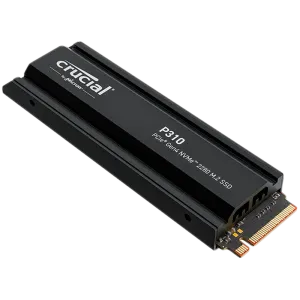 Crucial P310 1TB PCIe Gen4 2280 NVMe M.2 SSD with heatsink