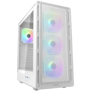COUGAR AIRFACE PURE RGB PC Case, Mid Tower, White