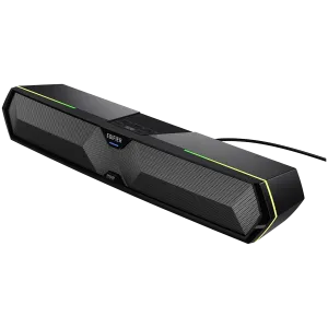 Edifier MG300 Soundbar, BT V5.3, USB, AUX, 2x 52mm Drivers, RGB Lighting, 5W (RMS), Black