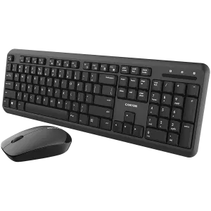 CANYON SET-W20 EN/BG Keyboard+Mouse Velvet Wireless Black