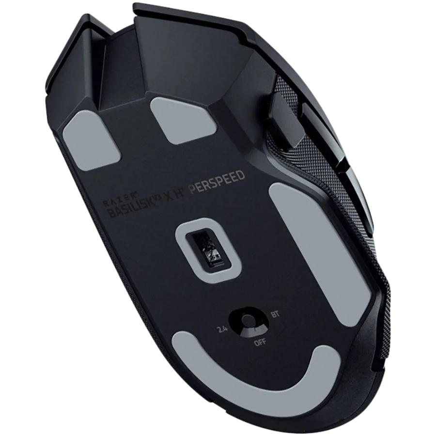 Razer Basilisk V3 X HyperSpeed, wireless gaming mouse with Bluetooth connection, Razer Chroma RGB, Razer 5G Advanced 18K DPI Optical Sensor, 18000 DPI, Mechanical Mouse Switches Gen-2, 100% PTFE feet, 110 g