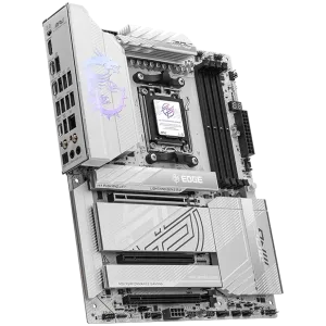 MSI MPG X870E EDGE TI WIFI, ATX, Socket AM5, 4x DDR5 Dual Channel DDR5 up to 8400(OC)MHz, 3x PCIe 3.0 x16 slot, 4x M.2 slot, 4x USB 2.0, 5x USB 10Gbps, 1x 10Gbps Type-C, 1x 40Gbps Type-C, HDMI, 7.1 HD Audio, 5G LAN, WiFI 7, BT, 3Y