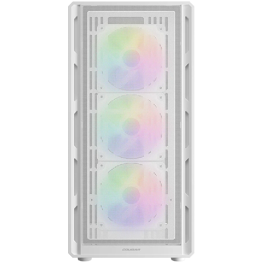 COUGAR AIRFACE PURE RGB PC Case, Mid Tower, White