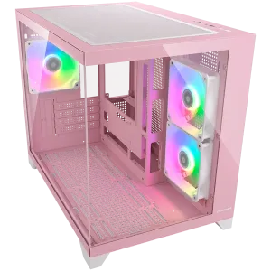 COUGAR FV150 Mini RGB PC Case, Mid tower, Pink