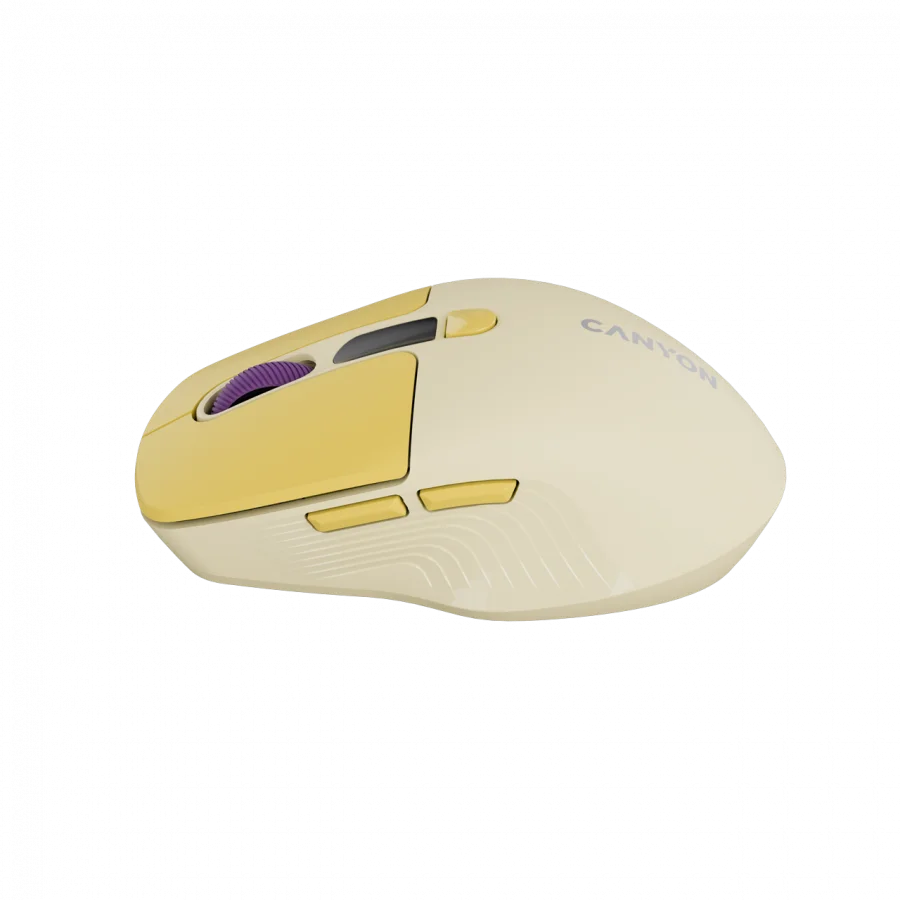 CANYON mouse MW-26 LCD Silent Dual Mode Wireless Yellow