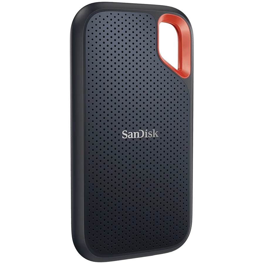 SANDISK Extreme 1TB Portable SSD - up to 1050MB/s Read and 1000MB/s Write Speeds, USB 3.2 Gen 2, 2-meter drop protection and IP55 resistance SANDISK Extreme 1TB Portable SSD - up to 1050MB/s Read and 1000MB/s Write Speeds, USB 3.2 Gen 2, 2-meter drop protection and IP55 resistance