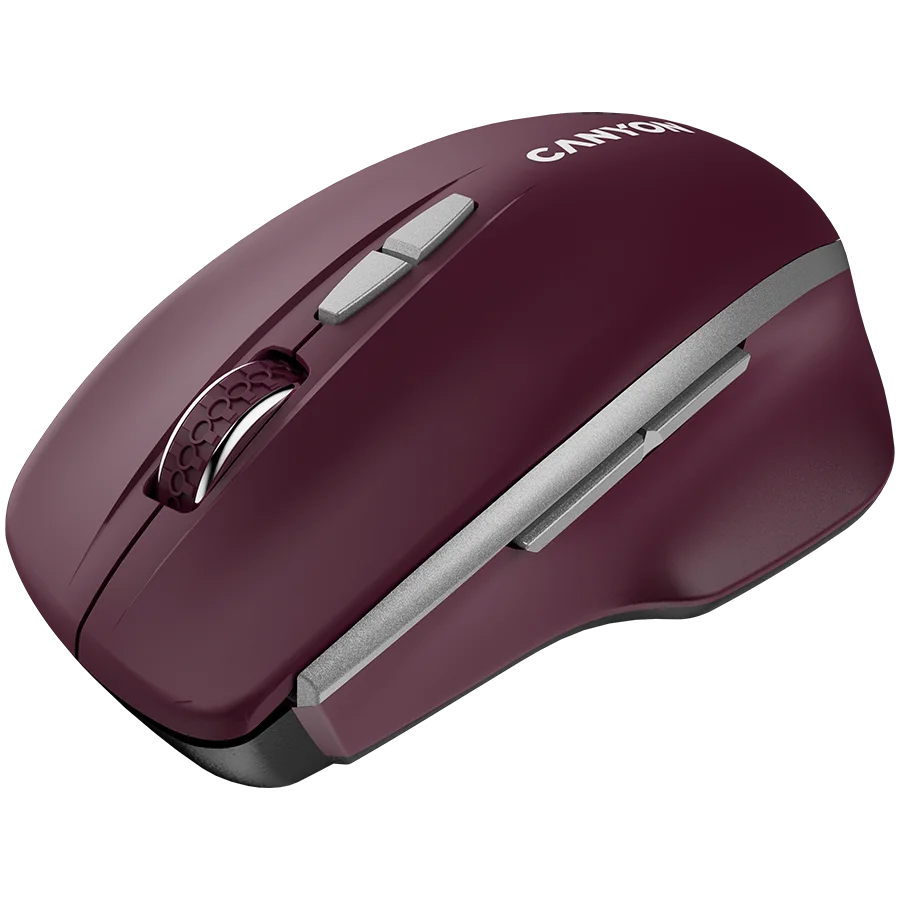 CANYON mouse MW-21 BlueLED 7buttons Wireless Burgundy Red
