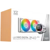 LK Pro 240 Digital Arctic EN47435 (WH AIO,Digital LCD Pump & 240mm PWM Fan,Mini ARGB Controller,Intel & AMD & 20xx)