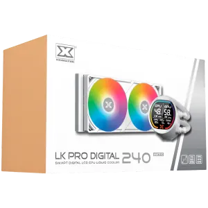 LK Pro 240 Digital Arctic EN47435 (WH AIO,Digital LCD Pump & 240mm PWM Fan,Mini ARGB Controller,Intel & AMD & 20xx)