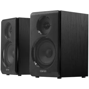 Edifier R33BT 2.0 Bookshelf Speakers, BT V5.0, AUX, 0.5-inch Tweeters, 3.5-inch Drivers, 10W (RMS), Control Buttons, Black