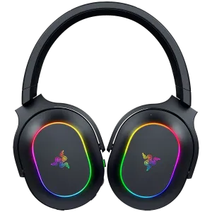 Razer Barracuda X Chroma, Gaming Headset, Black, Oval Ear Cushions, 2.4 GHz Wireless / Bluetooth, Breathable Fabric with Memory Foam Cushions, Detachable Razer™ HyperClear Cardioid Mic, 7.1 Surround sound: Only available on Windows 10 64-bit (or higher)