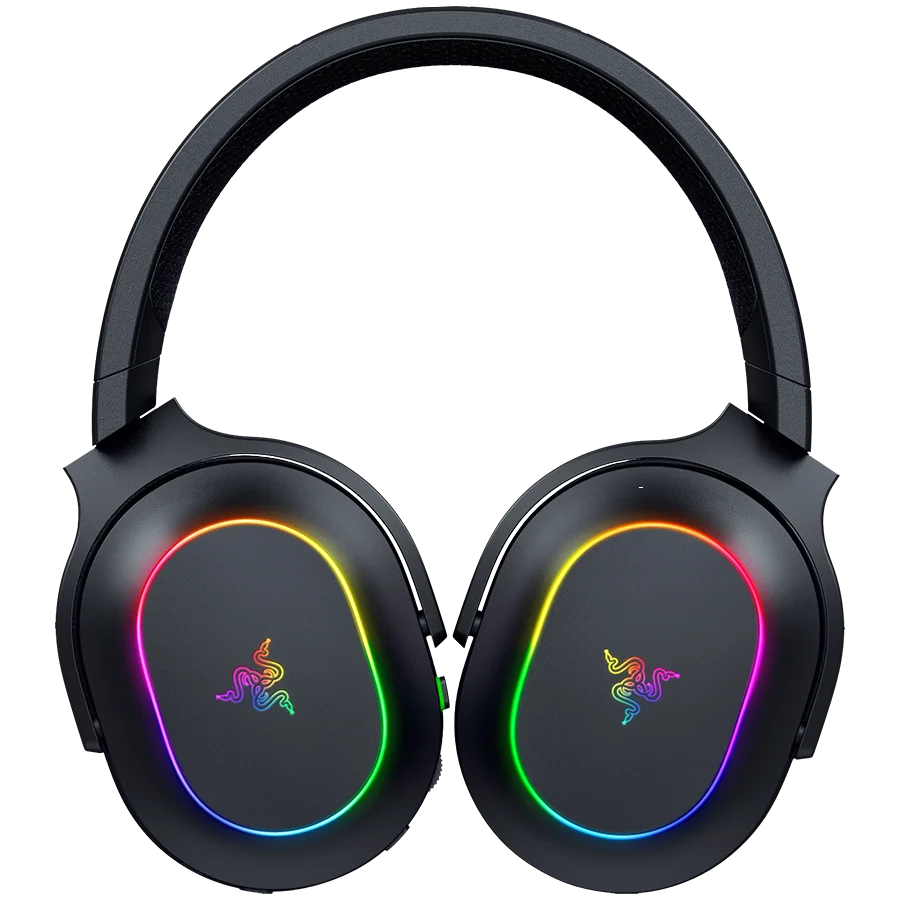 Razer Barracuda X Chroma, Gaming Headset, Black, Oval Ear Cushions, 2.4 GHz Wireless / Bluetooth, Breathable Fabric with Memory Foam Cushions, Detachable Razer™ HyperClear Cardioid Mic, 7.1 Surround sound: Only available on Windows 10 64-bit (or higher)
