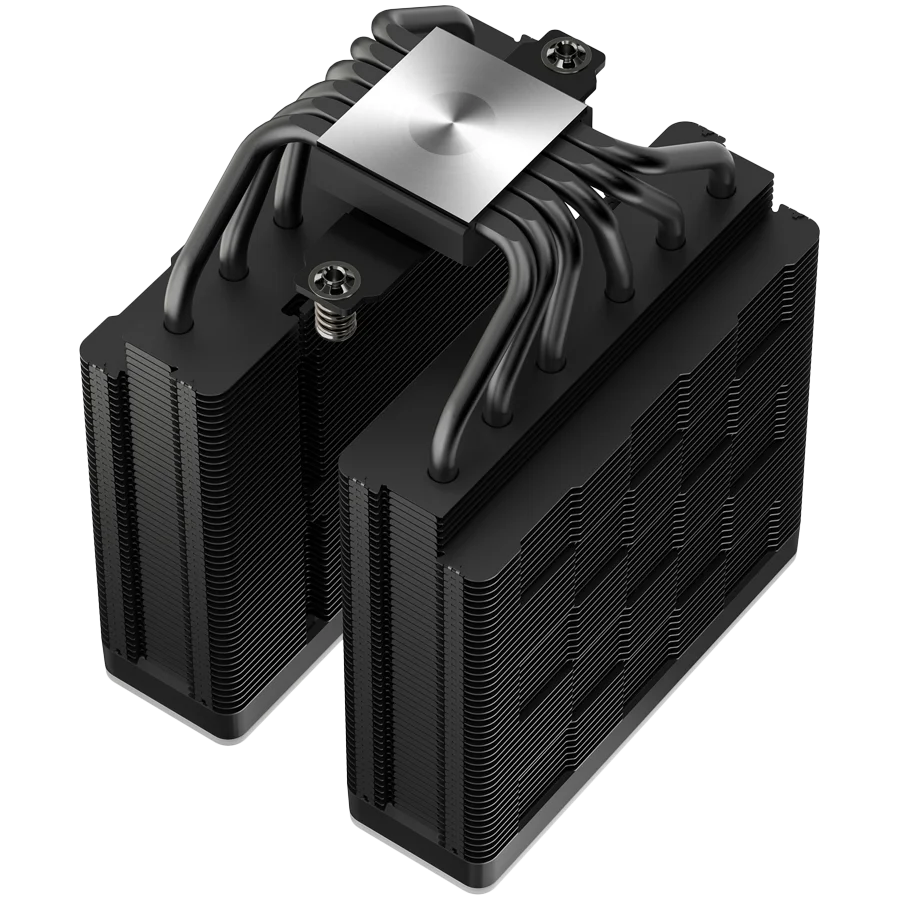 DeepCool AG620 BK ARGB V2, CPU Air Cooler, 2x120mm ARGB PWM Fan, Core Touch Technology 2.0, 6 Heatpipes, LGA1851/1700/1200/115x, AMD AM5/AM4, 129x136x161 mm(LxWxH), 2Y, R-AG620-BKAMMN-GJD