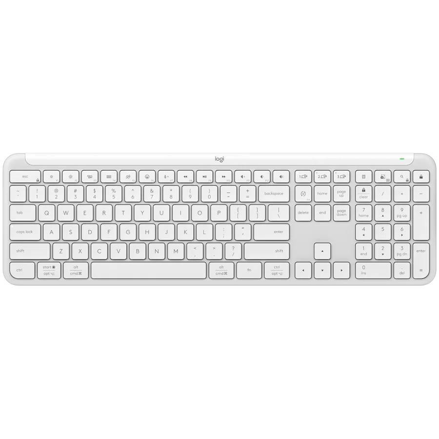 LOGITECH SIGNATURE SLIM WIRELESS KEYBOARD K950 - OFF WHITE - US INT'L - 2.4GHZ/BT - INTNL-973