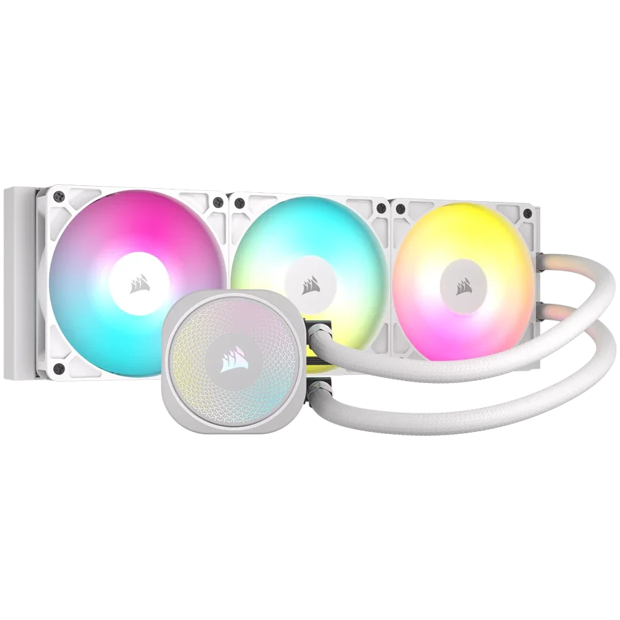 CORSAIR NAUTILUS 360 ARGB White, 360mm Radiator, Liquid CPU Cooler