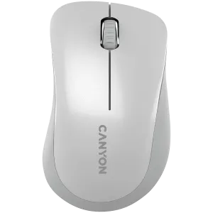 CANYON MW-11, 2.4 GHz  Wireless mouse ,with 3 buttons, DPI 1200, Battery:AAA*2pcs  ,pearl white grey67*109*38mm 0.063kg