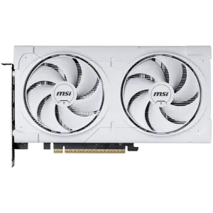 MSI Video Card NVIDIA GeForce RTX 5060 Ti 8G VENTUS 2X OC WHITE PLUS, 8GB GDDR7, 128-bit, 2617 MHz Boost, 4608 CUDA Cores, PCIe 5.0 (x8), 3x DP 2.1b, HDMI 2.1b, RAY TRACING, Dual Fan, 180W TDP, 8-pin PCIe Power, G-SYNC, 2-Slot, 3Y