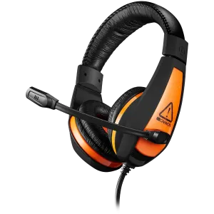 CANYON Star Raider GH-1A, Gaming headset 3.5mm jack with adjustable microphone and volume control, with 2in1 3.5mm adapter, cable 2M, Black, 0.23kg