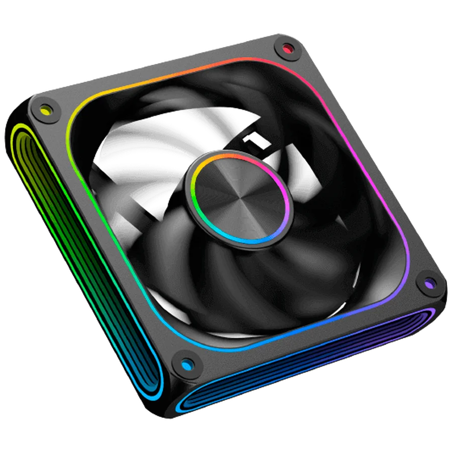 Infinity J22A EN49811 (BK, 3PCS J22A PWM Fans, ARGB & PWM Remote Control Box, A Logo Color Box)
