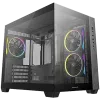 DeepCool CG330-3F, Mid Tower, Mini-ITX/Micro-ATX(Rear Connector), 1xUSB3.0, 2xUSB2.0, 1xAudio, 3x120mm Pre-Installed ARGB Fans, Tempered Glass, Mesh Panel, Black, R-CG330-BKNGM3-G