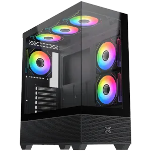 Alphard (BK, EATX, U3x1 & U2x2, Front & Left Seamless TG, 5PCS G20A Reverse & 1PC G20A, ARGB Remote Control Box)