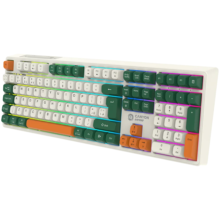 CANYON keyboard Shadder GKW-11 Mech RGB UK/US Wireless White