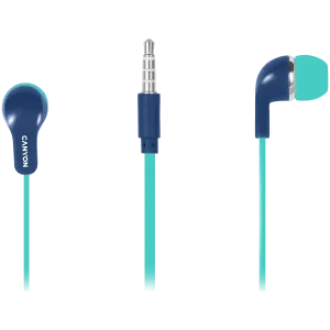 CANYON Stereo Earphones with inline microphone, Green+Blue