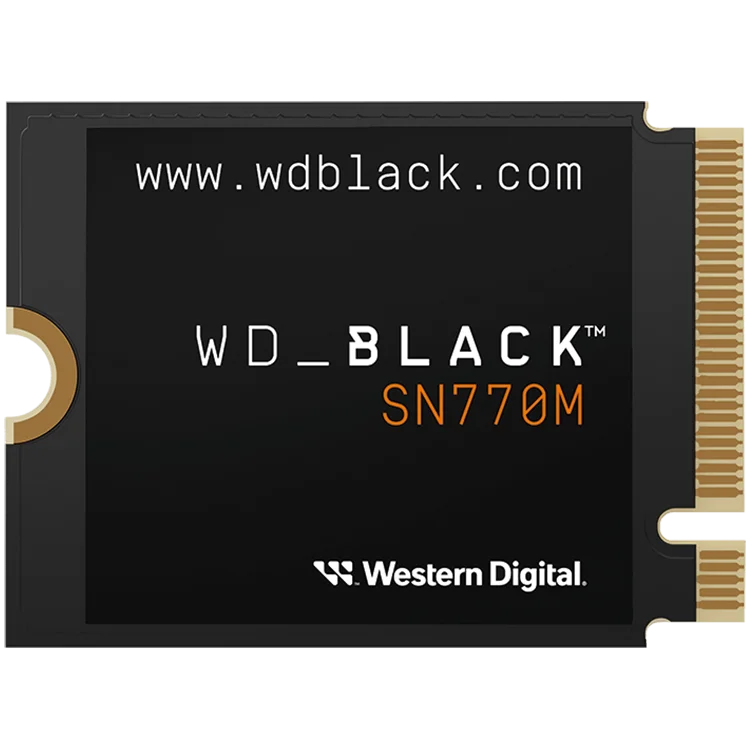 SSD POWERED BY SANDISK WD Black SN770M 1TB M.2 2230 PCIe Gen4 x4 NVMe, Read/Write: 5150/4900 MBps, IOPS 740K/800K, TBW: 600 SSD POWERED BY SANDISK WD Black SN770M 1TB M.2 2230 PCIe Gen4 x4 NVMe, Read/Write: 5150/4900 MBps, IOPS 740K/800K, TBW: 600