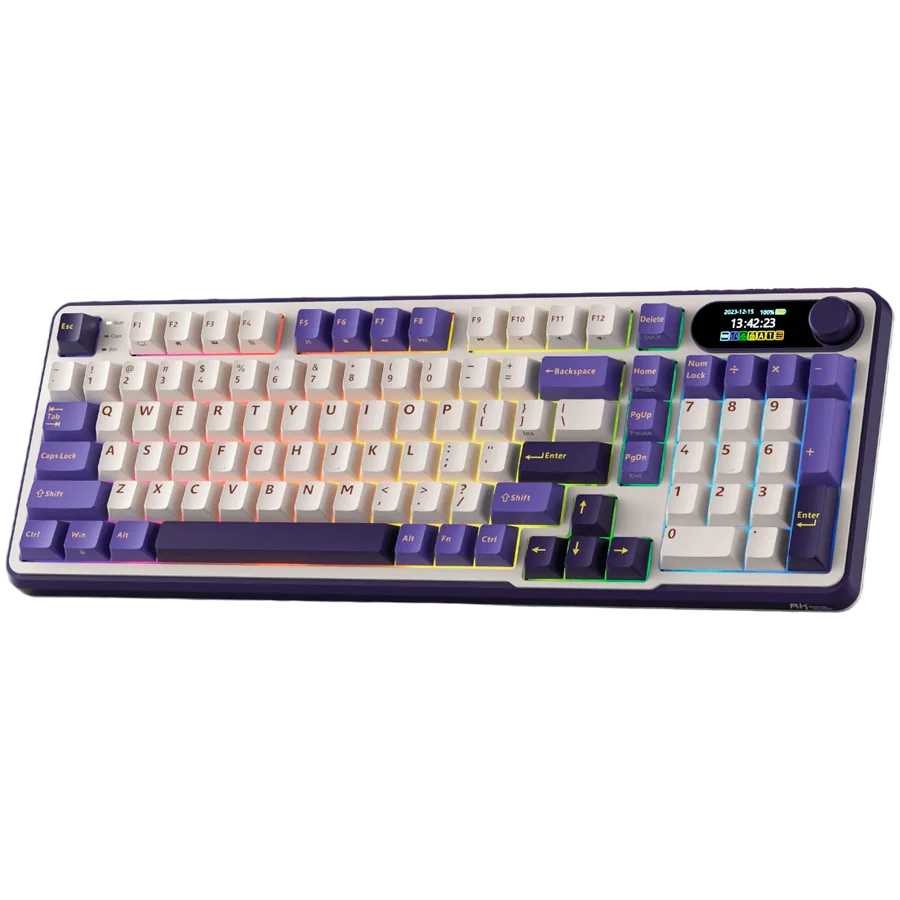 ROYAL KLUDGE RK-S98 Blackberry Mousse Gaming Keyboard Chartreuse switch