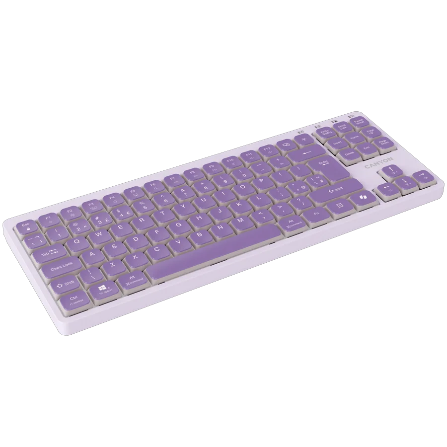 CANYON Keyboard OnType 10 Low Profile EN Wired Violet CANYON Keyboard OnType 10 Low Profile EN Wired Violet
