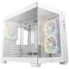 DeepCool CG330-3F WH, Mid Tower, Mini-ITX/Micro-ATX(Rear Connector), 1xUSB3.0, 2xUSB2.0, 1xAudio, 3x120mm Pre-Installed ARGB Fans, Tempered Glass, Mesh Panel, White, R-CG330-WHNGM3-G