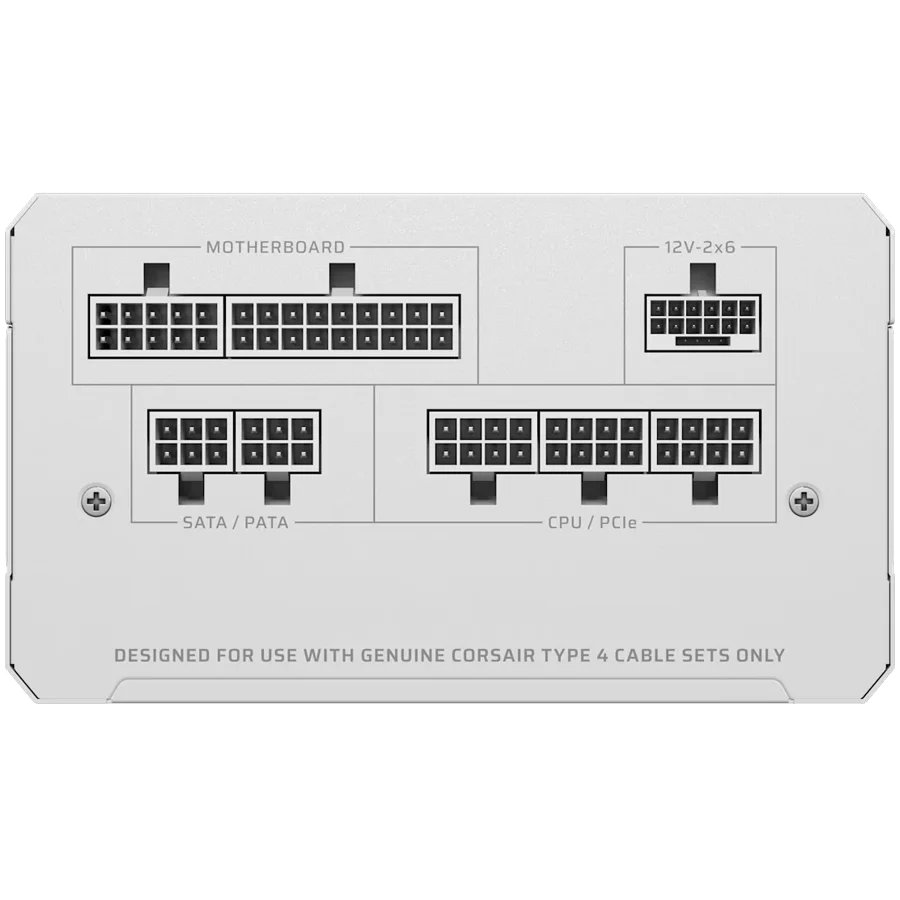 CORSAIR RM750e White, 750 Watt, Cybenetics Gold Certified, Fully Modular