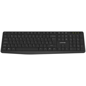 CANYON keyboard KB-W01 EN/BG Wireless Black