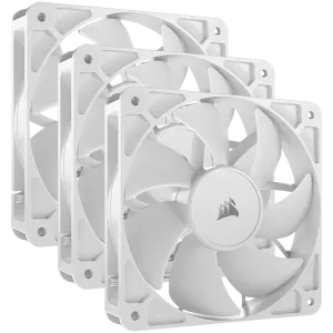 CORSAIR RS120 White, 120mm Fan, Triple Pack