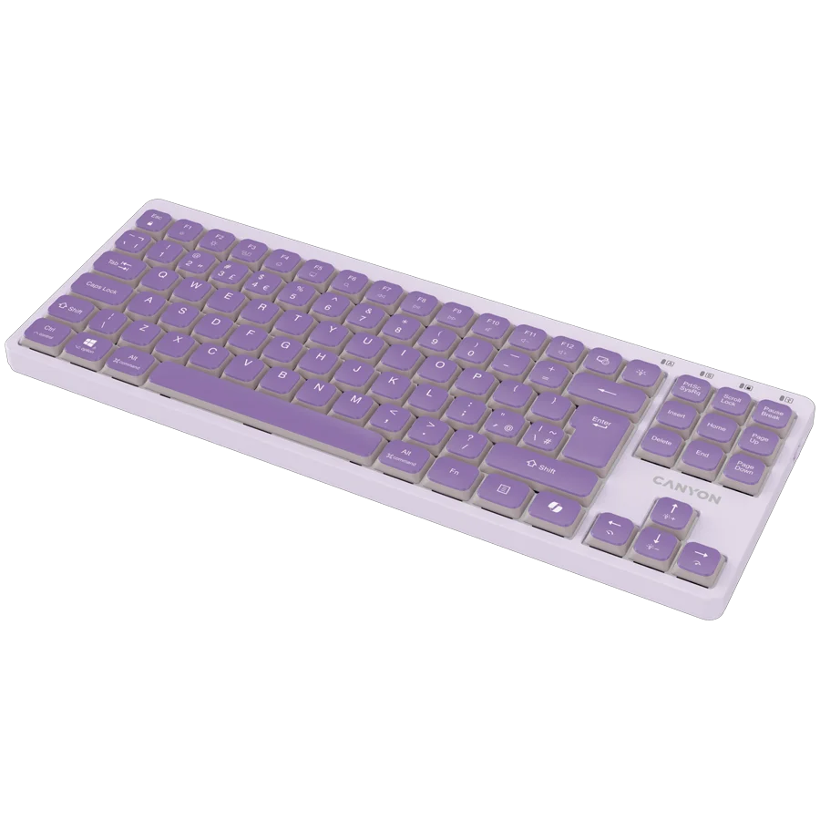 CANYON Keyboard OnType 10 Low Profile EN Wired Violet CANYON Keyboard OnType 10 Low Profile EN Wired Violet