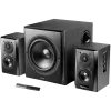 Edifier S351DB 2.1 Audio System, BT V5.1, Optical, Coaxial, RCA, 8-inch Subwoofer, 3.5-inch Drivers, 0.75-inch Tweeters, 150W (RMS), Control Knobs and Remote Control, Black