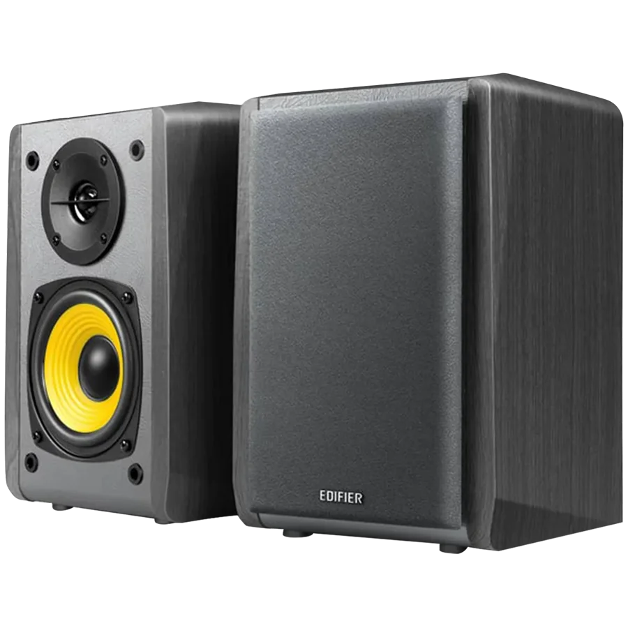 Edifier R1010BT Bookshelf Speakers, Bluetooth V5.1, Dual RCA Inputs, 4-inch  Mid-Bass Drivers 0.5-inch Tweeters, 24 W RMS, Black