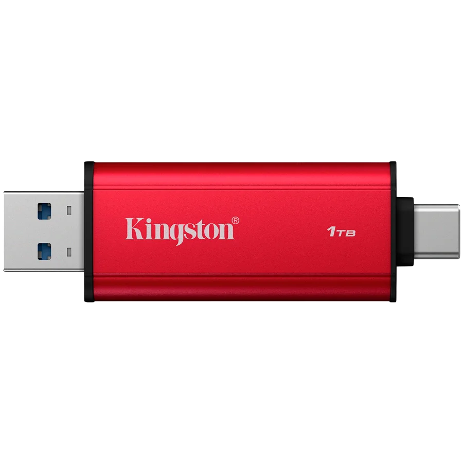 Kingston 1TB Dual USB-A/C Portable SSD, Up to 1050MB/s USB 3.2 Gen 2