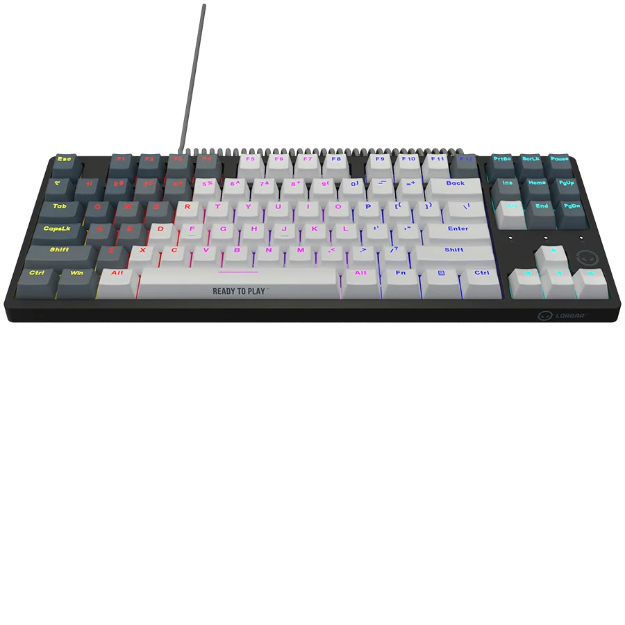 LORGAR Azar 514TKL, Wired RGB mechanical gaming keyboard, white, EN layout