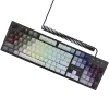 LORGAR Azar 514, Wired mechanical gaming keyboard, RGB backlight, 1680000 colour variations, 18 modes, keys number: 104, 50M clicks, linear dream switches, spring cable up to 3.4m, ABS plastic+metal, magnetic cover, 450*136*39mm, 1.17kg, white, EN layout