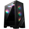 MSI MAG FORGE 120A AIRFLOW, Mid-Tower, ATX/M-ATX/ITX, 2x USB 3.2 Gen 1 Type-A, 1x Audio/1x Mic, LED On/Off Button, ARGB Hub, 6x 120mm ARGB Fans, Mesh Panel, 4mm Tempered Glass