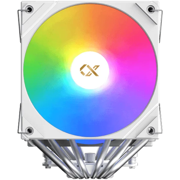 AK6 Dual Digital Arctic (WH, ARGB & Digital LED Panel Top Cover, 2PCS ARGB PWM Fan, Intel Backplate, Mini ARGB LED Controller)