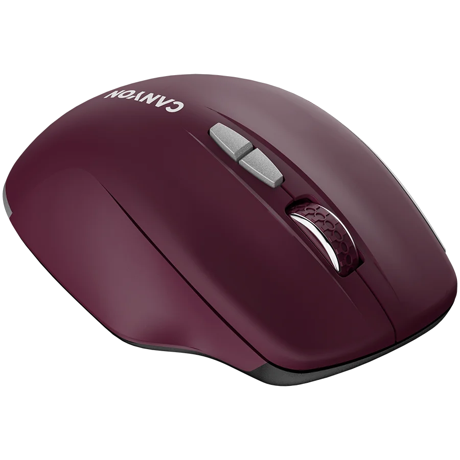 CANYON mouse MW-21 BlueLED 7buttons Wireless Burgundy Red