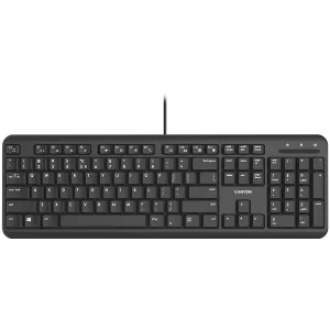 CANYON keyboard HKB-20 EN/BG Velvet Wired  Black