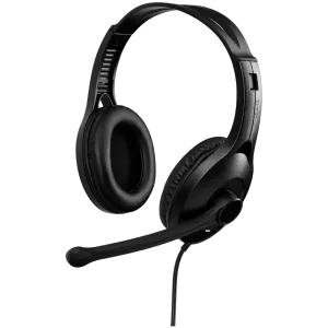 Edifier K800 USB Over-Ear Headphones, 40mm Drivers, Noise-Cancelling Microphone, Inline controls, Black